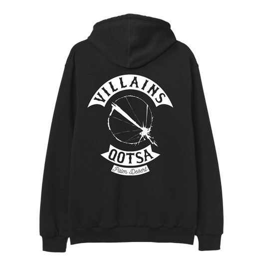 Snake Q Villains Zip-Up Hoodie - Black